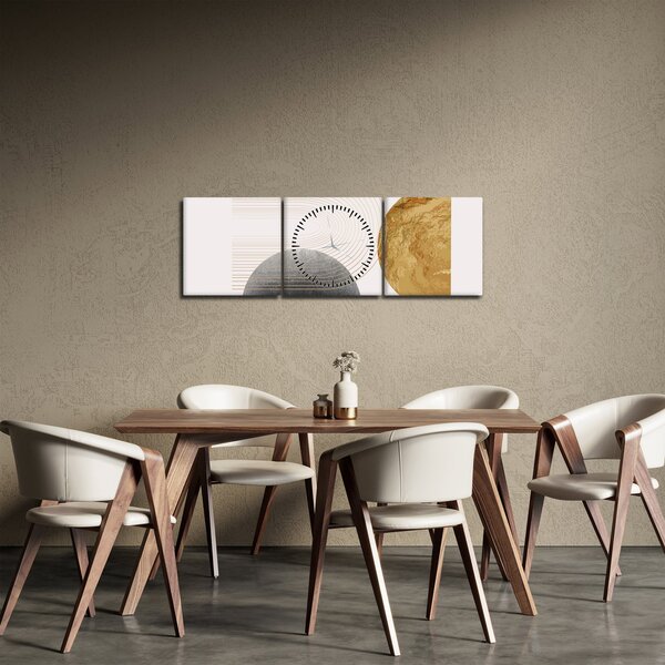Tablou - Arcuri rustice N⁰2 (cu ceas) (90x30 cm)