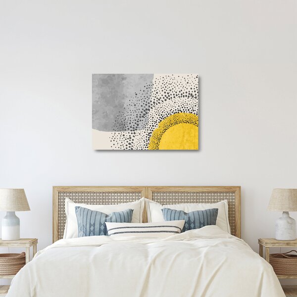 Tablou pe sticlă - pictură abstractă de plajă N⁰3 (70x50 cm)