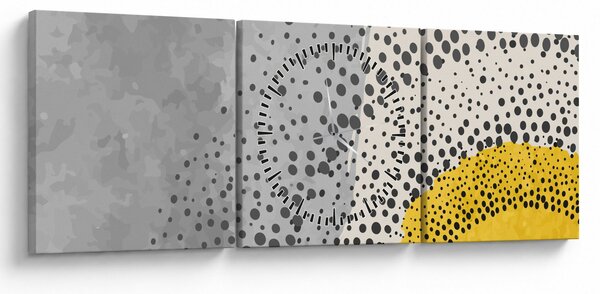 Tablou - pictură abstractă de plajă N⁰3 (cu ceas) (90x30 cm)