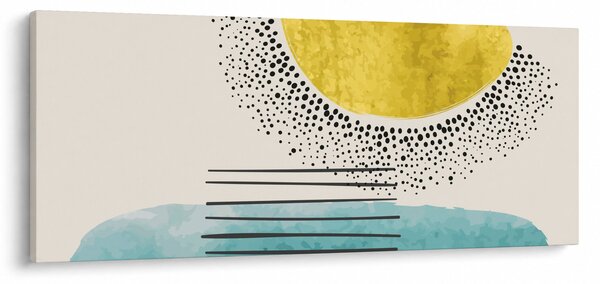 Tablou - pictură abstractă de plajă N⁰2 (120x50 cm)
