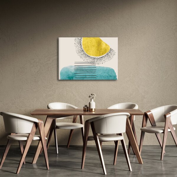 Tablou - pictură abstractă de plajă N⁰2 (70x50 cm)