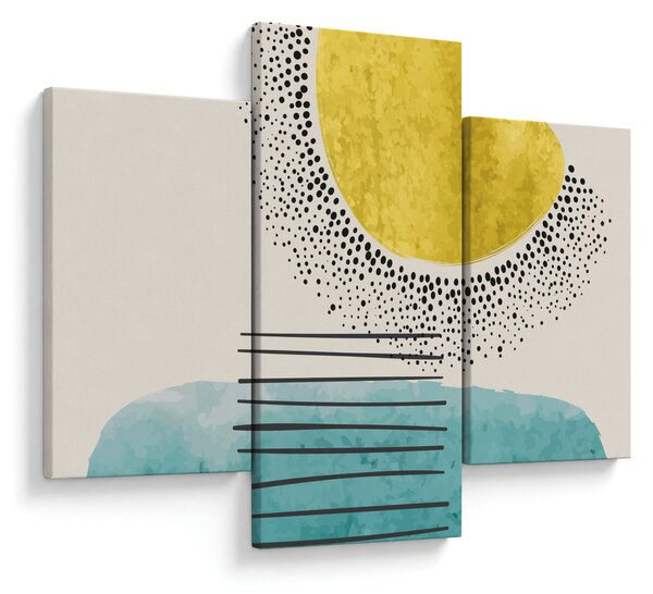 Tablou - pictură abstractă de plajă N⁰2 (90x60 cm)
