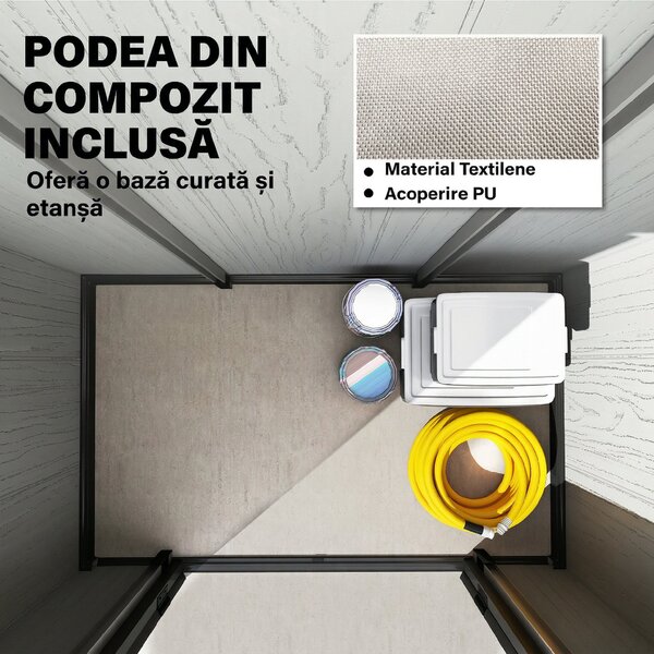 Outsunny metal 2 3, magazie căsuță dulap depozitare cutie | Aosom Romania