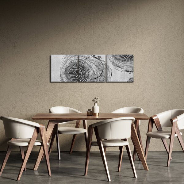 Tablou - Motivul copacului (cu ceas) (90x30 cm)