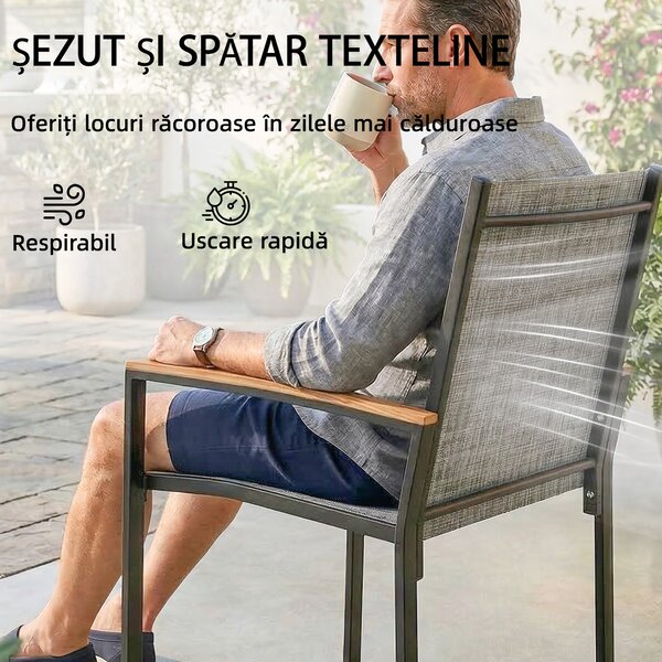 Outsunny bistrou set balcon terasă | Aosom Romania