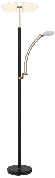 Globo 58909B - Lampă LED dimmabilă de podea TIRANA 40W/230V + 5,5W, neagră