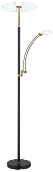 Globo 58909B - Lampă LED dimmabilă de podea TIRANA 40W/230V + 5,5W, neagră