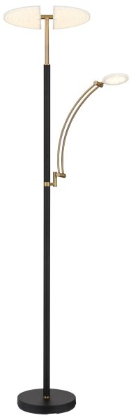 Globo 58909B - Lampă LED dimmabilă de podea TIRANA 40W/230V + 5,5W, neagră