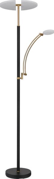 Globo 58909B - Lampă LED dimmabilă de podea TIRANA 40W/230V + 5,5W, neagră