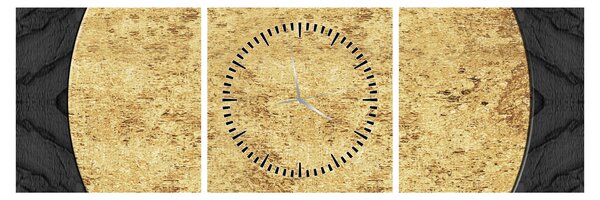 Tablou - Structura de aur N⁰2 (cu ceas) (90x30 cm)