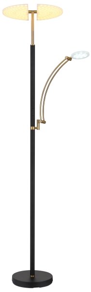 Globo 58909B - Lampă LED dimmabilă de podea TIRANA 40W/230V + 5,5W, neagră