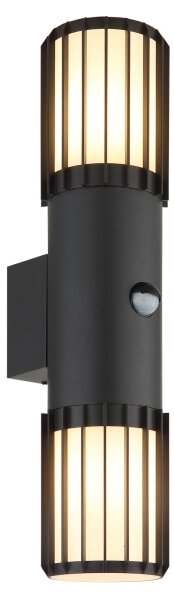 Globo 32160-2S - Corp de iluminat exterior cu senzor MERVIN 2xE27/15W/230V IP54