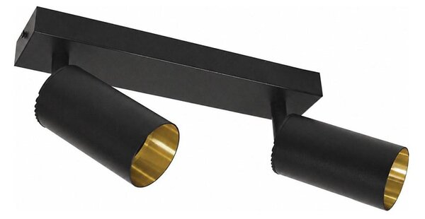 Corp de iluminat tip spot FILO 2xGU10/30W/230V negru/auriu