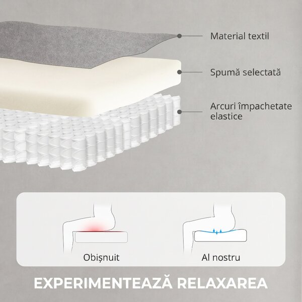 HOMCOM Fotoliu Reclinabil Electric pentru Living cu Suport pentru Picioare, Gri | Aosom Romania