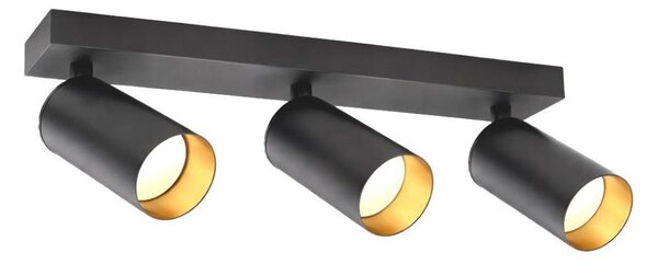 Lampă spot FILO 3xGU10/30W/230V negru/auriu