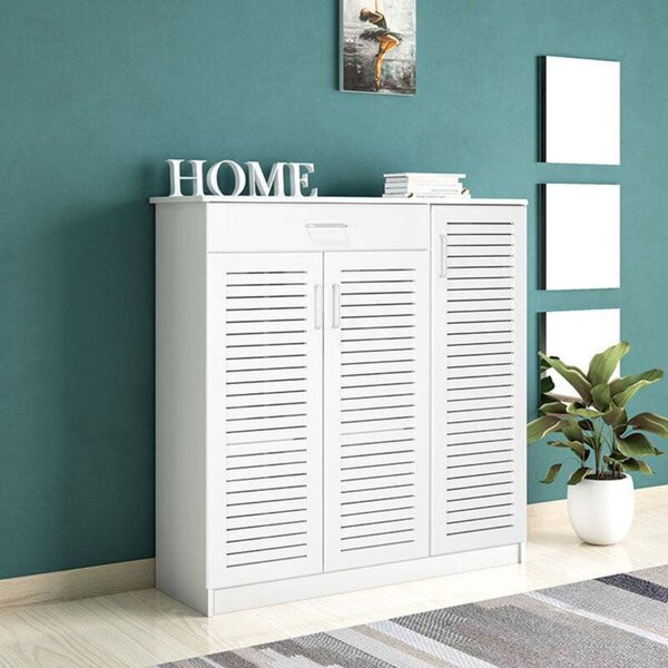 Dulap pantofi MDF, Sante 30 perechi, 120 x37 x 123cm