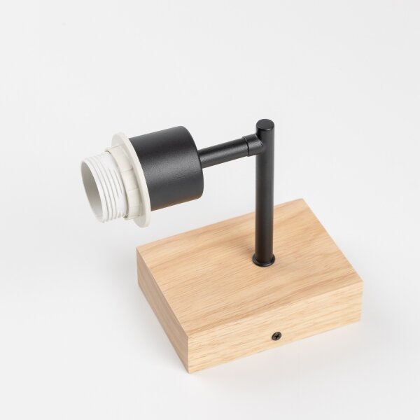 BRILAGI - Aplica de perete BOBO WOOD 1xE27/25W/230V stejar/negru/alb/cu motive animale