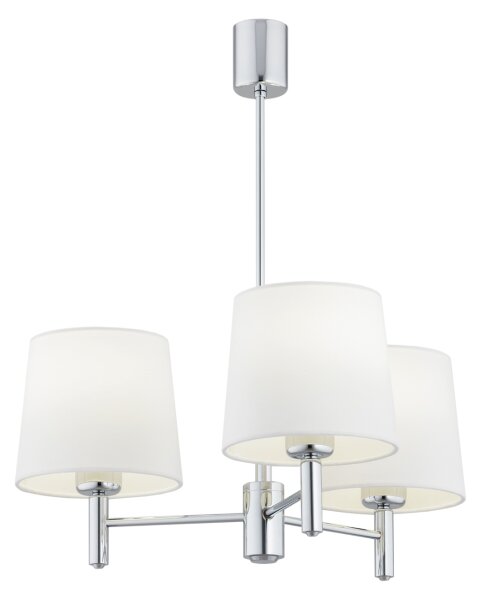 Brilagi - Lustră pe tijă MONTE 3xE27/60W/230V crem/crom lucios
