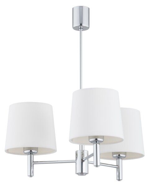 Brilagi - Lustră pe tijă MONTE 3xE27/60W/230V crem/crom lucios