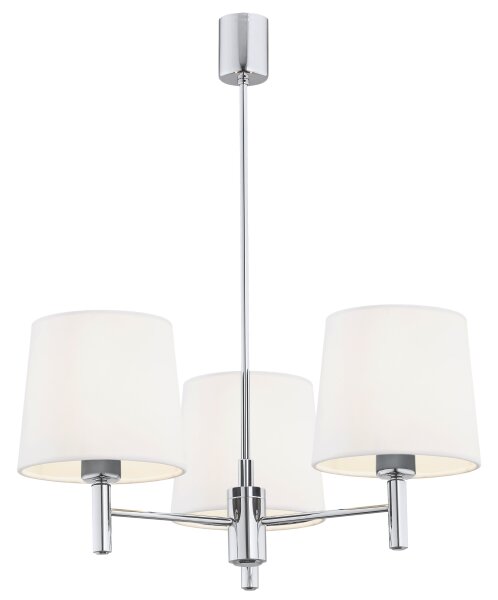 Brilagi - Lustră pe tijă MONTE 3xE27/60W/230V crem/crom lucios
