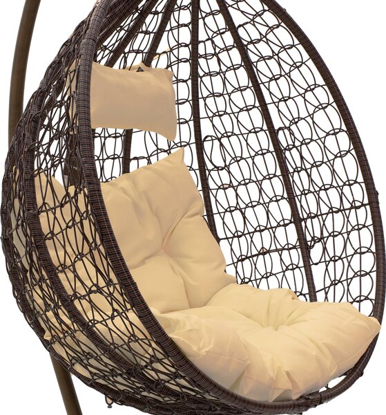 Balansoar Zafer, Gri - Maro, 106x103x200 cm