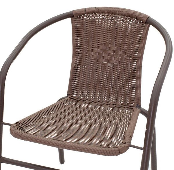 Scaun exterior Obbi, metal si PE, 56x54x73 cm