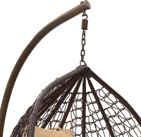Balansoar Zafer, Gri - Maro, 106x103x200 cm
