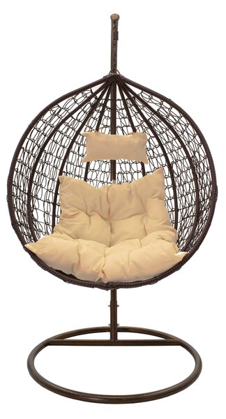 Balansoar Zafer, Gri - Maro, 106x103x200 cm