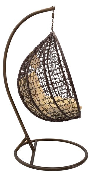 Balansoar Zafer, Gri - Maro, 106x103x200 cm
