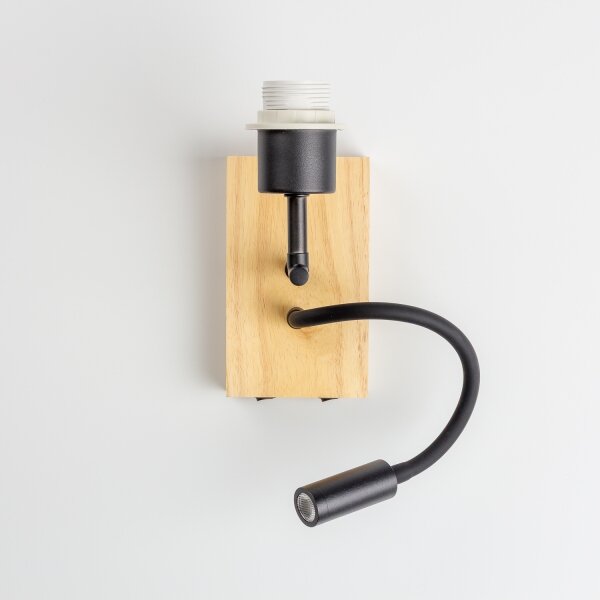 BRILAGI - LED Flex. lampă BOBO WOOD 1xE27/25W/230V + LED/3W stejar/negru/alb/animal