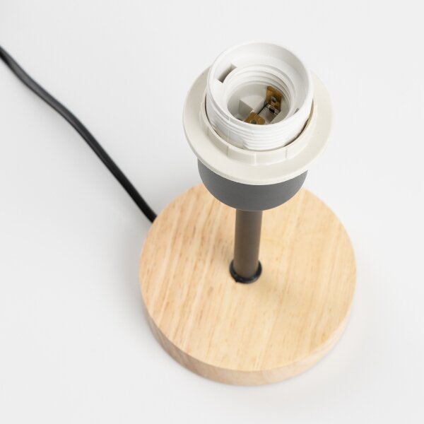 BRILAGI - Lampă de masă BOBO WOOD 1xE27/25W/230V stejar/negru/alb/cu animale