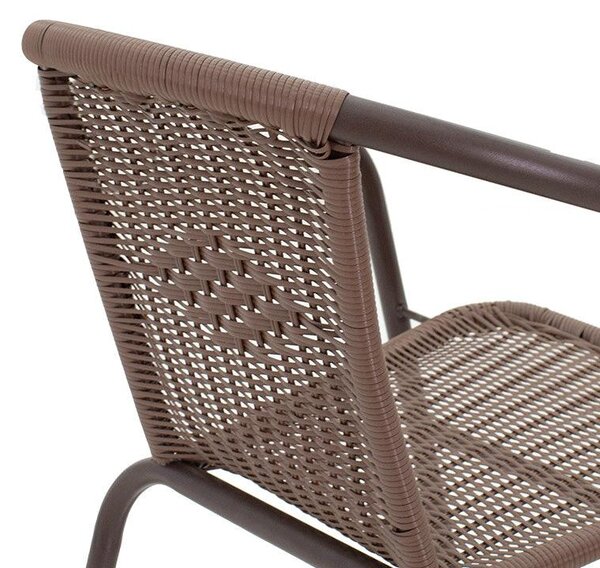 Scaun exterior Obbi, metal si PE, 56x54x73 cm