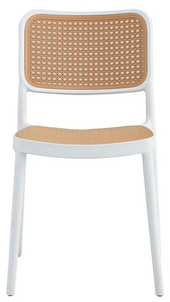 Scaun Poetica cu protectie UV, Alb, 42x52x81 cm