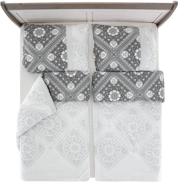Lenjerie de pat din bumbac Renforce KALI alb Dimensiune lenjerie de pat: 70 x 90 cm | 140 x 200 cm