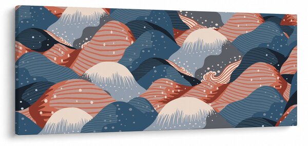 Tablou - Valuri japoneze (120x50 cm)
