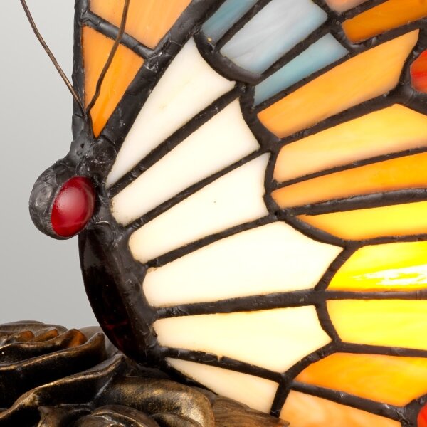 Elstead QZ-OBUTTERFLY-TL - Lampă decorativă LED TIFFANY 1xG9/3W/12/230V, cu model fluture