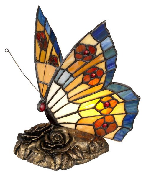 Elstead QZ-OBUTTERFLY-TL - Lampă decorativă LED TIFFANY 1xG9/3W/12/230V, cu model fluture