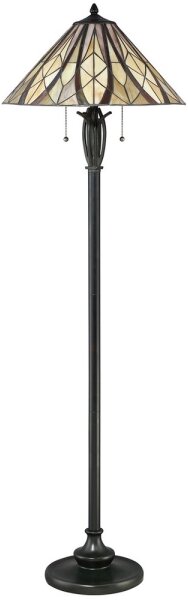 Elstead QZ-VICTORY-FL - Lampadar Tiffany VICTORY, 2xE27/60W/230V