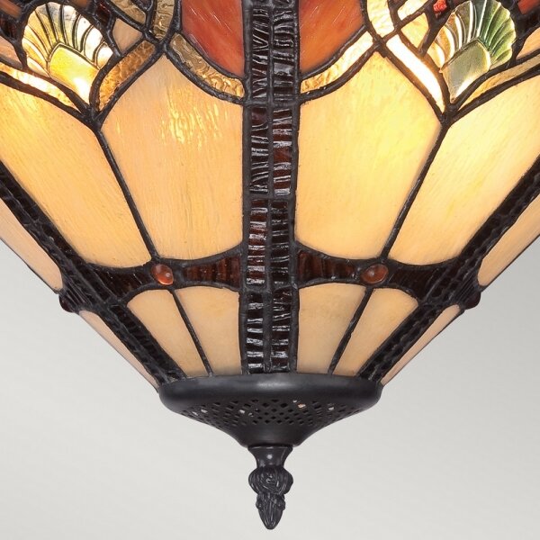 Quoizel QZ-CAMBRIDGE-SF - Plafonieră Tiffany CAMBRIDGE 2xE27/100W/230V