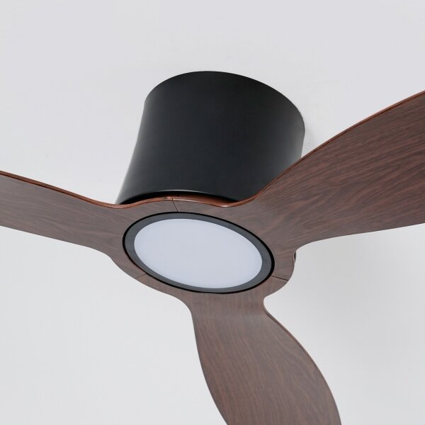 ZEVENTI - Ventilator de tavan LED VENTORA LED/24W/230V Wi-Fi Tuya negru/nuc +telecomandă