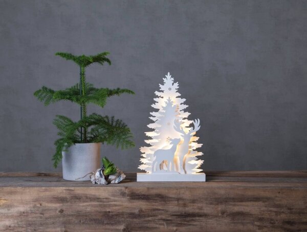 Eglo 410417 - Decorațiune LED de Crăciun FAUNA 10xLED/0,03W/2xAA