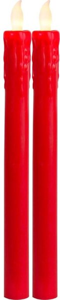 Eglo 411505 - Set de 2 lumânări LED PRESSE LED/1xAAA, roșu