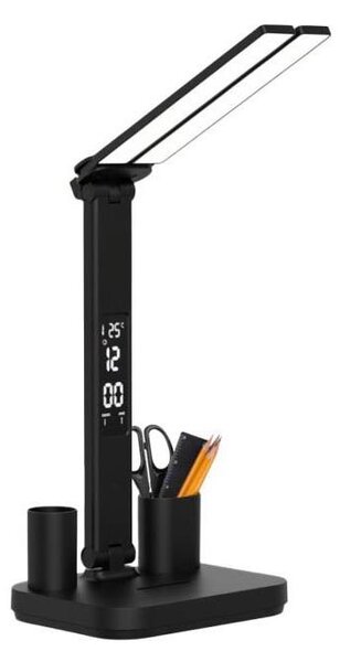 Lampă de birou LED reîncărcabilă, dimabilă, NOBLITE P LED/5W/5V 3000/4000/6000K 2200mAh, neagră