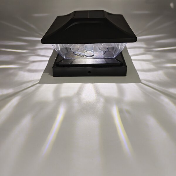 Lampă solară LED TOYA, 4,5 W, 230 V, 3000/6500 K, 600 mAh, IP44, negru