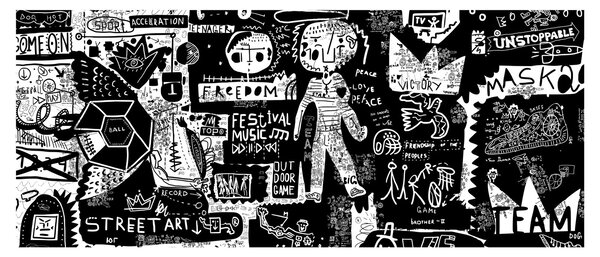 Tablou - Graffiti (120x50 cm)