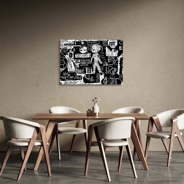 Tablou pe sticlă - Graffiti (70x50 cm)