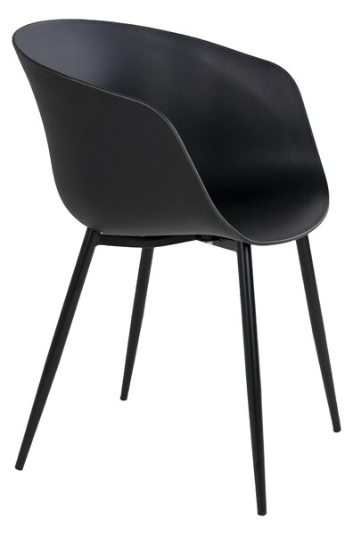 Scaune Roma, Negru, 55x79x53 cm
