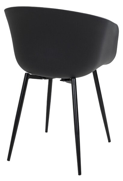 Scaune Roma, Negru, 55x79x53 cm