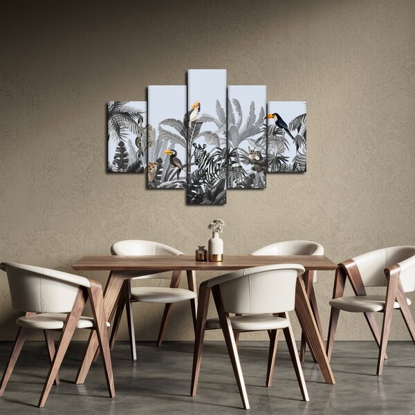 Tablou - Jungla ilustrată (150x105 cm)