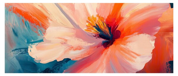 Tablou - Floare pictată (120x50 cm)